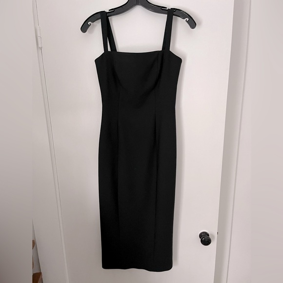Cinq a Sept Square Neck Midi Dress - Picture 1 of 9